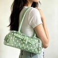 thumbnail image 5 of Women Polka Dot Jelly Shoulder Handbag, Mini Baguette Underarm Purse, Lightweight Waterproof Casual Small Handbag for Daily Shopping Dating Street Wear Multiple Candy Colors, 5 of 5