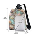thumbnail image 3 of FORMRS Women's Travel Backpack Purse Anti-Theft Hidden Pockets Casual Shoulder Bag, Colorful Water Lilies Pattern, 3 of 7