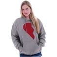 thumbnail image 4 of Other Half Heart Cute Matching Set Unisex Plus Fleece Graphic Hoodie Brisco Brands 2X, 4 of 6