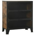 thumbnail image 2 of vidaXL Armoire de Rangement Brun Rustique 72x36x82 cm Métal et MDF, 2 of 5