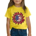 thumbnail image 4 of ZACPNCV Flag Shirt for Toddler Kids Boys Girls USA Flag T-Shirt 4th of July Shirt Patriotic Tee Tops Yellow 5-6 Years, 4 of 9