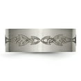 thumbnail image 3 of Titanium Brushed Laser Design 8mm Flat Band, 3 of 7