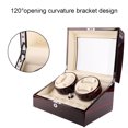 thumbnail image 4 of Motor Shaker  Watch Holder  Watch Display  Winder Holder  Watch Storage Box Motor Shaker Watch Winder Holder Display 4+6 Automatic Electric Mechanical Watch Box US100-240V, 4 of 8