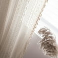 thumbnail image 5 of Boho Windows Sheer Curtains Crochet Lace Curtains with Tassels Window Curtains Panel for Living Room Bedroom, 5 of 6