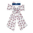 thumbnail image 2 of Way to Celebrate Americana Red, White, and Blue Star Print Hair Bow, 2 of 4