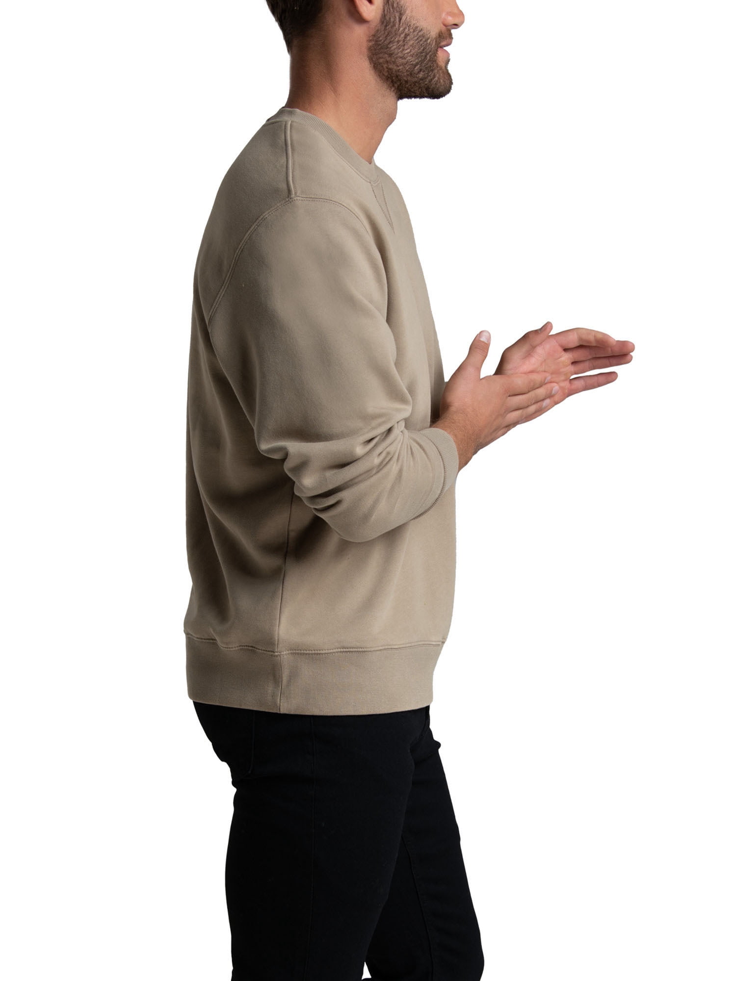 Fruit of the Loom Men's Ultra-Soft Garment Dyed Crew Sweatshirt, Sizes S - 2XL