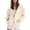 C698/WH1, variant on XIYON Womens Zip Up Hoodies Solid Color Long Sleeve Drawstring Casual Hooded Sweatshirts With Pocket For Fall Winter Comfort