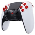 thumbnail image 5 of eXtremeRate Replacement Full Set Buttons Compatible with ps5 Edge Controller, Chrome Red D-pad Share Options Home Face Buttons R1 L1 R2 L2 Triggers Compatible with ps5 Edge Controller, 5 of 9