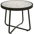 thumbnail image 6 of Grand Patio 20-in Patio Side Table, Weather Resistant Outdoor Portable Round End Table (Round Feet,Ceramic Tile), 6 of 8