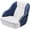 White and Blue, variant on Pontoon Boat Seat Boat Captain Chair, Ergonomic Captains Bucket Seat, Compression Foam Padding, Injection Molded Plastic Frame Boat Captains Chairs for Standard Mounting Bolt