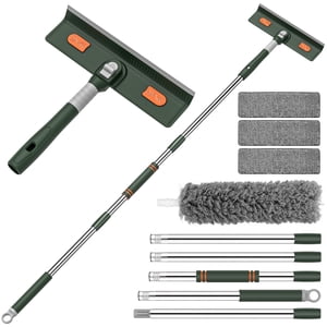 Cshidworld 4-in-1 Window Squeegee Kit, 67-Inch
