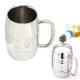 thumbnail image 3 of Tazas de Cerveza Stein, Taza de Cerveza de Cerveza de Acero inoxidable de 550 ml de Café Taza de Cerveza Con Aislamiente para Acampar Para El Bar para El Hogar, 3 of 7