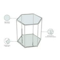 thumbnail image 2 of Meridian Furniture Sei Modular Stainless Steel and Glass End Table, 2 of 5