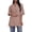 Khaki, variant on Women'S Half Sleeves Summer Suit Blazer Lapel Tuxedos Coat Leisure Casual Jacket Yellow M