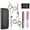 Black, variant on Hair Cutting Scissors Thinning Shears- Fcysy Professional Barber Sharp Hair Scissors Hairdressing Shears Kit with Haircut Accessories in Leather Case for Cutting Styling Hair for Women Men Pet- 7 Pcs