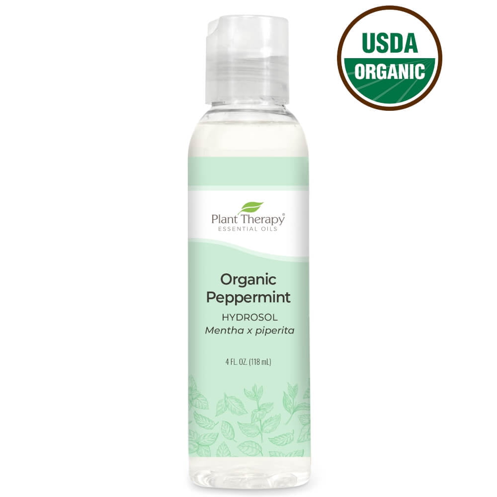 Plant Therapy Essential Oils Organic Peppermint Hydrosol 4 oz Walmart