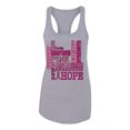 thumbnail image 2 of Wild Bobby Breast Cancer Awareness Words of Encouragement Distressed Breast Cancer Awareness Women Racerback Tank Top, Heather Grey, Medium, 2 of 6