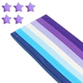 thumbnail image 1 of Uxcell 9.4x1/2" Origami Star Paper, 1080Pcs Star Paper Strip, Gradient Blue Purple, 1 of 5