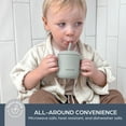 thumbnail image 5 of Dreambaby Silicone 3-in-1 Sippy Cup with Straw, Open Training Cup, and Snack Cup - Spill Proof Baby Snack Food Container, 5 of 7
