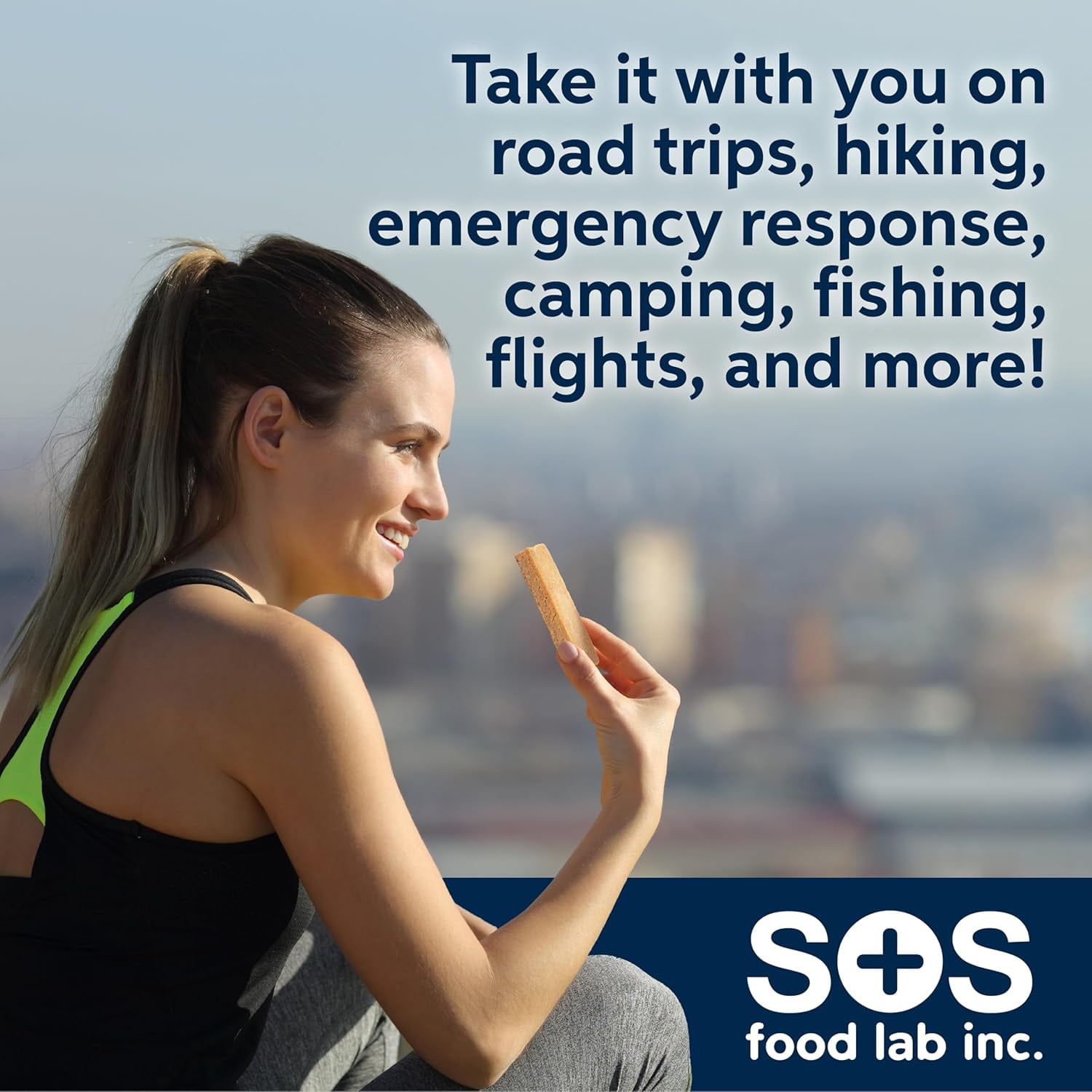 SOS Food Lab Emergency Food Bar (9 Energy Bars, 9 Assorted Flavors) - 400 Calorie, Low Sodium, Nutrient Dense Millenium Bar - Ready to Eat, 5 Year Shelf Life Survival Food for Disaster Preparedness