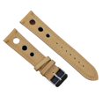 thumbnail image 1 of WANGQ Genuine Leather Watchband 18mm 20mm 22mm 24mm Brown Coffee Black Racing Strap Handmade Stitching Quick Release Watch Band, 1 of 2