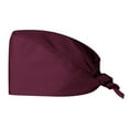 thumbnail image 2 of Men's Work Cap, Solid Color Adjustable PonyTail Shower Cap, Hair Protection for Kitchen, Hospital, Salon & Home Use Wine, 2 of 3