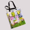 thumbnail image 2 of PKQWTM fence and beautiful Tulips with letters EASTER Canvas Shoulder Bags Handbags Tote Bags Shopping Bag, 2 of 2