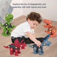 thumbnail image 1 of 4pcs Take Apart Dinosaur Set Toys for 3-8 Year Old Boys, Building Construction, 1 of 5