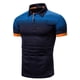 thumbnail image 1 of Camiseta de manga corta de negocios con solapa informal a la moda para hombre Pompotops oipoqjl24734, 1 of 2
