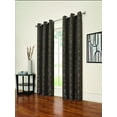 Eclipse Zodiac Blackout Grommet Curtain Panel, Brown, 42 x 95
