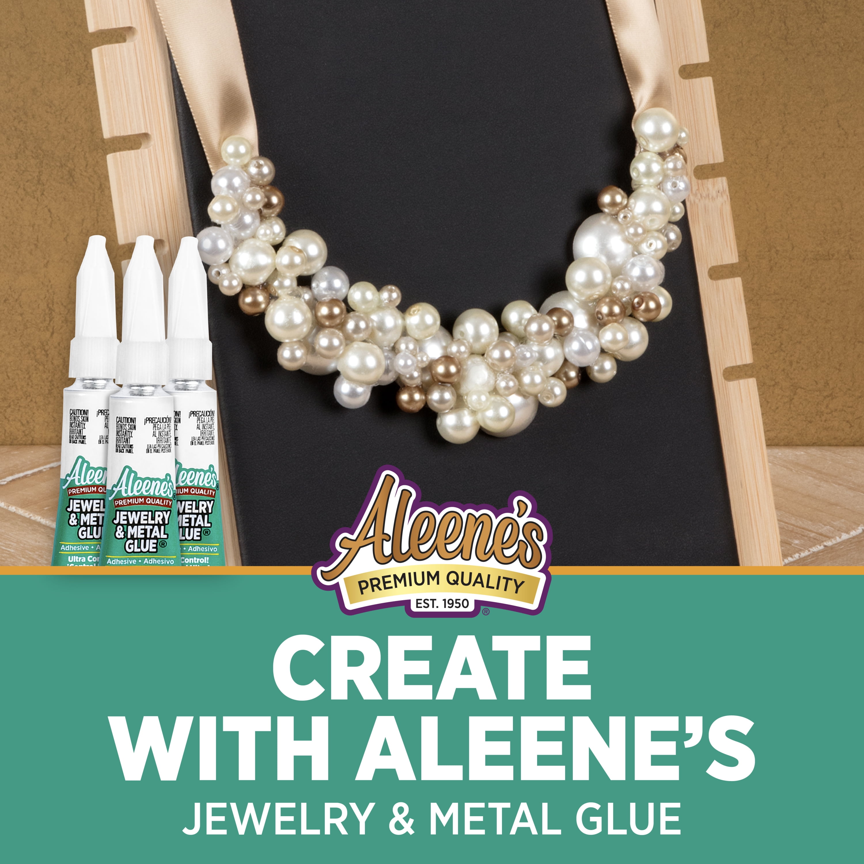 (3 pack) Aleene's Jewelry & Metal Glue 0.1 fl oz 3 Pack, Dries Clear, Permanent Bond