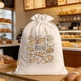 thumbnail image 6 of 1PC Reusable Natural Cotton Canvas Drawstring Storage Sacks, Breathable Produce & Multi-Purpose Pouches for Bulk Vegetables, Pantry Goods & Footwear Organization, 6 of 9
