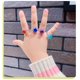 thumbnail image 4 of 36 Uds. Anillos de gemas de diamantes de imitación ajustables para niñas pequeñas en caja, conjunto de anillos de joyería para niños con vitrina en forma de corazón, 4 of 4
