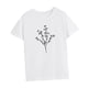 thumbnail image 5 of Camiseta de verano para mujer, ropa de calle, cuello redondo, para el trabajo, caminar, ir de compras XL, 5 of 7