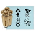 thumbnail image 1 of Creepy Scary Halloween Teddy Bunny Clown Doll Rubber Stamp Set for Scrapbooking Crafting Stamping - Medium 1 Inch, 1 of 7