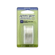 Artistic Wire 20Ga Pkg Silver Plated Prl Slvr 6yd