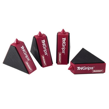 Milescraft 1600 TriGrips (4 pack)- Triangle Bench Cookie Work Grippers, Work Supports for Woodworking, Painting, Raising and Leveling