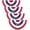 abf225-4pcs, variant on American Flag Bunting 2x4 FT (4 Pack) - Outdoor Patriotic Pleated Fan Decorations, Polyester USA Buntings with Grommets for Porch Fence Railing, Red White Blue for 4th of July Memorial Day