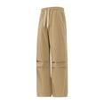 thumbnail image 4 of Mgmyaa Men's Flat Front Sports Pants With Drawstring Elastic Waist Stretchable Adjustable Straight Leg Full Length Soft Lightweight For Jogging, 4 of 8