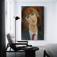 thumbnail image 3 of Cuadro impreso de Amedeo Modigliani (83) Póster decorativo para el hogar, arte de pared, cuadro colgante, póster decorativo para dormitorio, póster estético para habitación, 12 x 18 pulgadas (30 x 45, 3 of 6