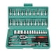 thumbnail image 4 of Juego de llaves de trinquete de 46 piezas Colamx kit de herramientas mecánicas destornillador verde, 4 of 8