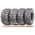 thumbnail image 1 of 25X8X12 & 25X10X12 Set 4 ATV Solid Mud Tires fit 07-10 Can-Am OUTLANDER 400 500, 1 of 4