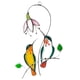 thumbnail image 4 of Jardín Colgante Forma de pájaro Decoración de metal Colgante Adorno para el hogar al aire libre con percha, Verde Eigraketly HA003700-02B, 4 of 6