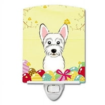 Caroline's Treasures BB1908CNL Westie Easter Egg Hunt Ceramic Night Light, 6x4x3", multicolor