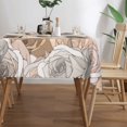 thumbnail image 3 of YFYANG Rectangular Polyester Table Cloth Vintage Rose Floral Texture Table Cover for Indoor Outdoor Kitchen Restaurant Table Decoration Tablecloths，54" X 72", 3 of 9
