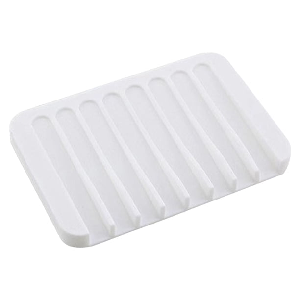 Bandeja para jabón de ducha, jabonera, escurridor, silicona flexible para ducha/baño/cocina/encimera, mantiene las pastillas de jabón secas, fácil de limpiar