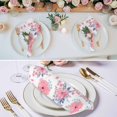 thumbnail image 3 of Pink Watercolor Floral Cloth Napkins, Spring Flower Abstract Art Washable and Reusable Dinner Napkins Set of 4, Table Napkin for Kitchen Party Birthday Wedding Hotel Housewarming 20"x20", 3 of 9