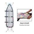 thumbnail image 4 of FKELYI Pink Butterfly Floral Oil Painting Print Ironing Board Cover Iron Padding Covers with Elastic Edge and Cozy Nose Pocket Home Accessories Heat Ressiatant for Laundry Using, L, 4 of 5
