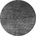 thumbnail image 1 of Ahgly Company Indoor Round Oriental Gray Industrial Area Rugs, 4' Round, 1 of 4
