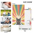 thumbnail image 6 of Yayeee 100% Cotton Hand Towels for Bathroom 16" x 28" Soft Absorbent Kitchen Towel, Colorful Black Cat, 6 of 7